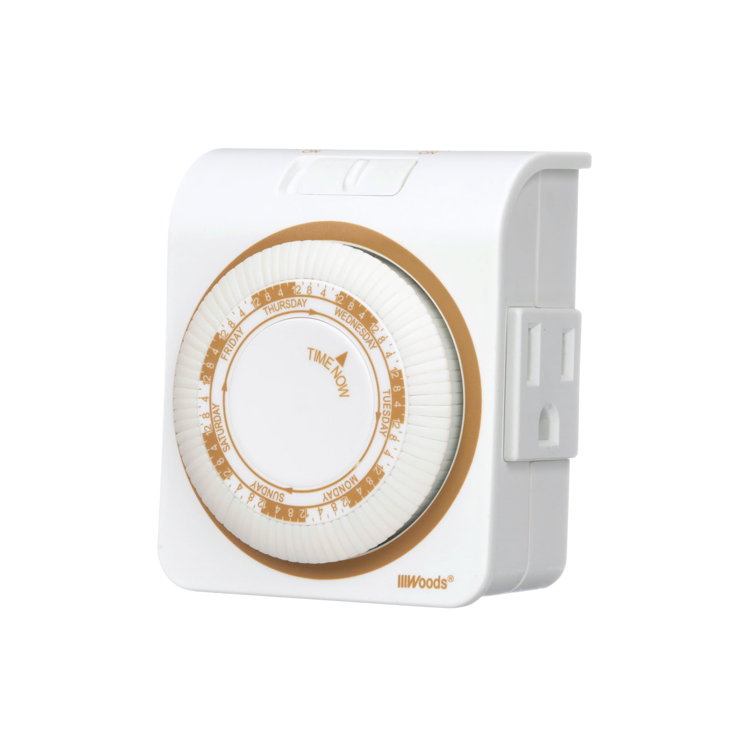 Coleman 7-Day Heavy Duty Indoor Mechanical Timer - White